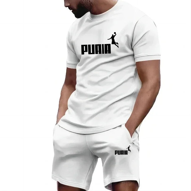 Summer Men's Sets Fashion Tracksuit Short Sleeve T Shirts+Sport Suit Casual Clothing Joggers S - 4XL - View 10 | SAMAG