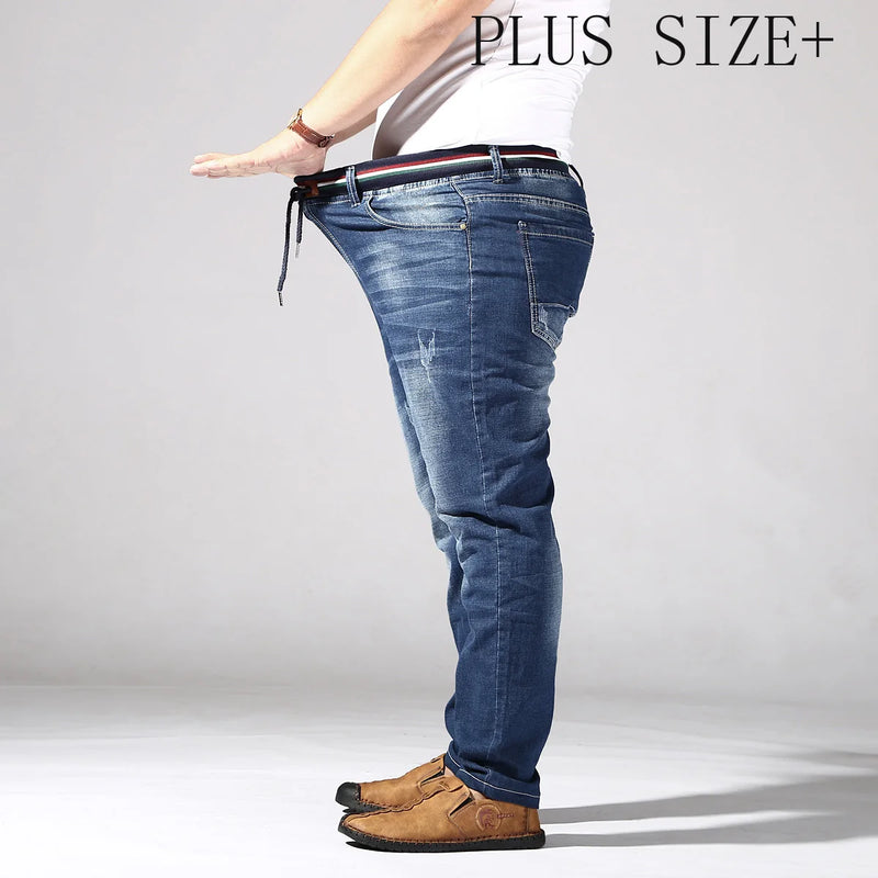 Plus Size Pants Business Men's Jeans 2Xl-6Xl Spring | SAMAG