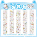 10Sheets Pet Planet Series Cartoon Transparent Waterproof PVC Ledger Material Stickers For Hand Account Pencil Case Decals