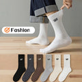 Pairs of Fashionable Men's Mid-Calf Sports Socks, Letter | SAMAG