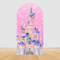 Fairy Tale Castle Butterfly Floral Arch Backdrop Cover Princess Girl Birthday Baby Shower Party Decor Photography Backgrounds