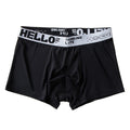 5/10pcs/set Ice Silk Men's Underwear Solid Color Men Boxer Shorts Summer Breathable Underpants U Convex Lingerie Sexy Panties