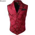 2026 Men's Fashion Jacket  Suit Vest Steampunk Gothic Waistcoat Men's Casual Vest Stage Performance Costume Evening Party Vests