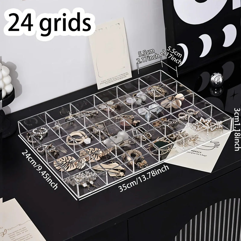 Transparent plastic jewelry storage box, tray, nail art, rings, necklaces and other boxes - Visuel 7 | SAMAG