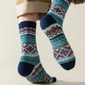 4 Pairs Man Short Socks Retro Bohemian Stripe Style | SAMAG