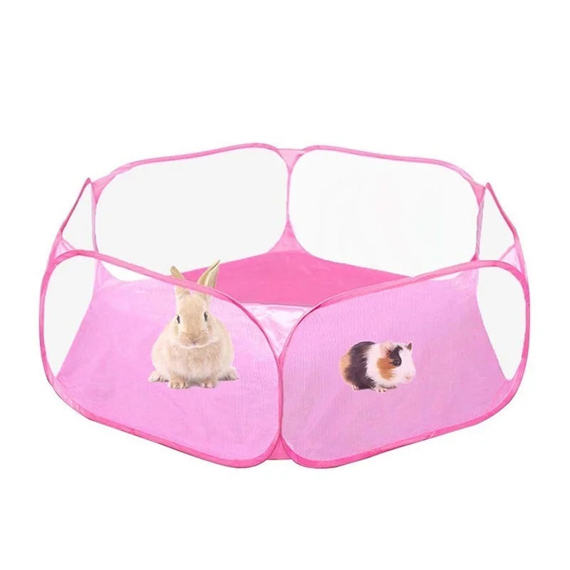 Portable Pet Cat Dog Cage Tent Playpen Folding Fence For Hamster Hedgehog Small Animals Breathable Puppy Cat Rabbit Guinea Pig