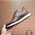 BLLIYOSS 1895 Men Shoes 2025 new Calf leather stitching  high quality Three dimensional relief sculpture Embossed badge pattern