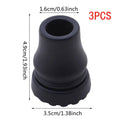 Rubber Pad Cap Non-Slip Walking Stick Crutch Cane Bottom Pads Cover Protector Climbing Hiking Trekking Pole Tip Black 16/19/22mm