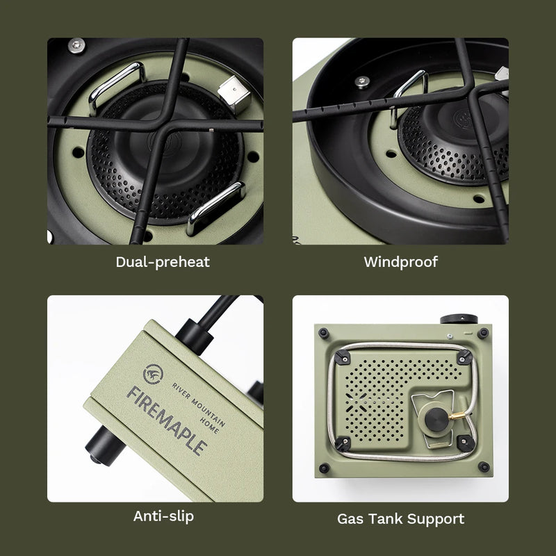 Fire Maple Remote Butane Stove Ultra - slim Built - in Piezo - View 5 | SAMAG