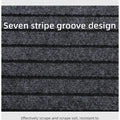 Modern Minimalist Square Floor Mat - Durable, Stain/Fade Resistant, Non-Slip Rubber Backing, Machine Washable for Indoor/Outdoor