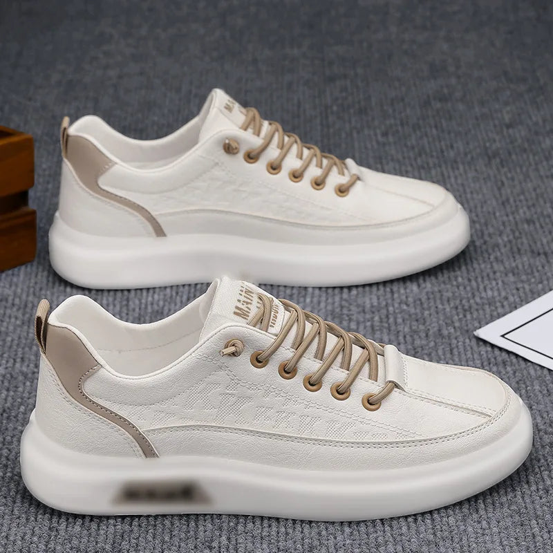 Men's Casual Shoes 2026 Comfortable Breathable White Platform Shoes Men Plus Size Casual Sneakers Outdoor Flats Shoes 39-48