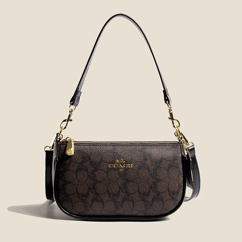 High-End Women's Underarm Shoulder Bag Classic Vintage Ladies Crossbody Handbag Elegant Designer Leather Messenger Bag For Women