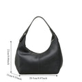 Fashion Large Capacity PU Hobo Bag Korean Style Solid Color Shoulder Bag Handbag Fashion Design French Style Handbag Outdoor