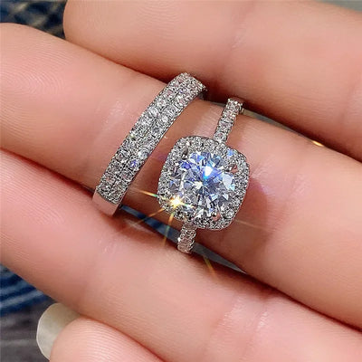Real 18k Gold Diamond Ring for Women To Join Party Peridot Gemstone Anillos De Wedding Diamante Engagement Jewelry | SAMAG
