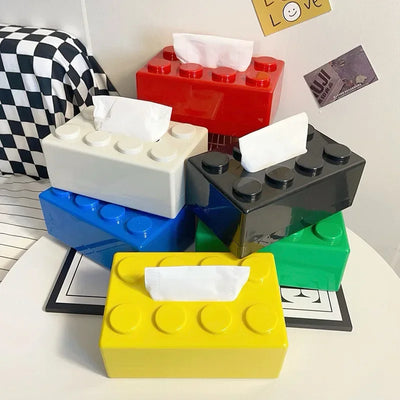 Creative Cartoon Building Block Tissue Box | SAMAG