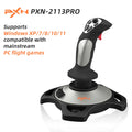 PXN-2113 PRO Simulated Flight Controller with Built in Motor Compatible with PC Mainstream Flight Games