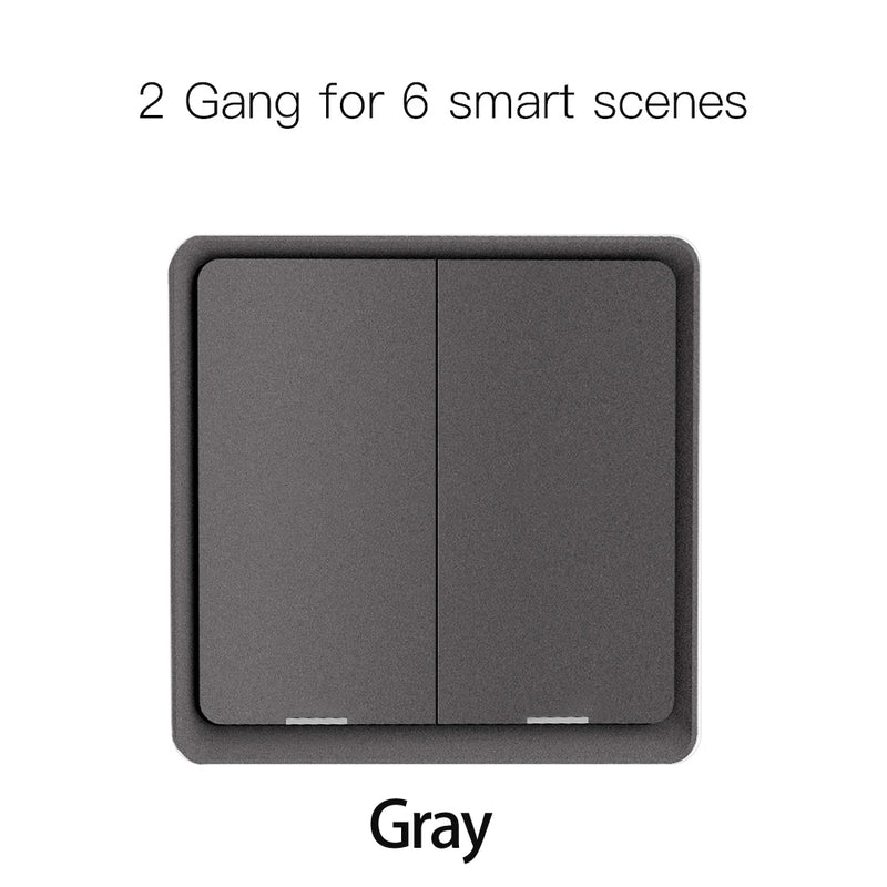 Moes ZigBee Wireless Scene Switch 12 control modes Handheld Push Button Setup Home Automation Scenario Tuya Smart Devices