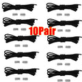 NEW Elastic Shoe Laces Sneakers Shoelace No Tie Shoelaces Metal Lock Lazy Laces for Kids and Adult One Size Fits All Shoe
