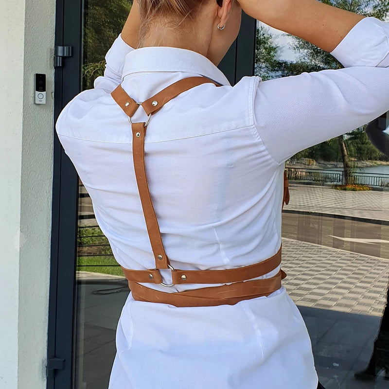 Women Fashion Harness Waist Belt Pu Leather Lingerie Harness Corset Suspenders for Women Gothic Fetish Harness Women Accessories