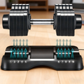 Adjustable Dumbbells 55lb Smart Adjustment 25kg Fitness | SAMAG