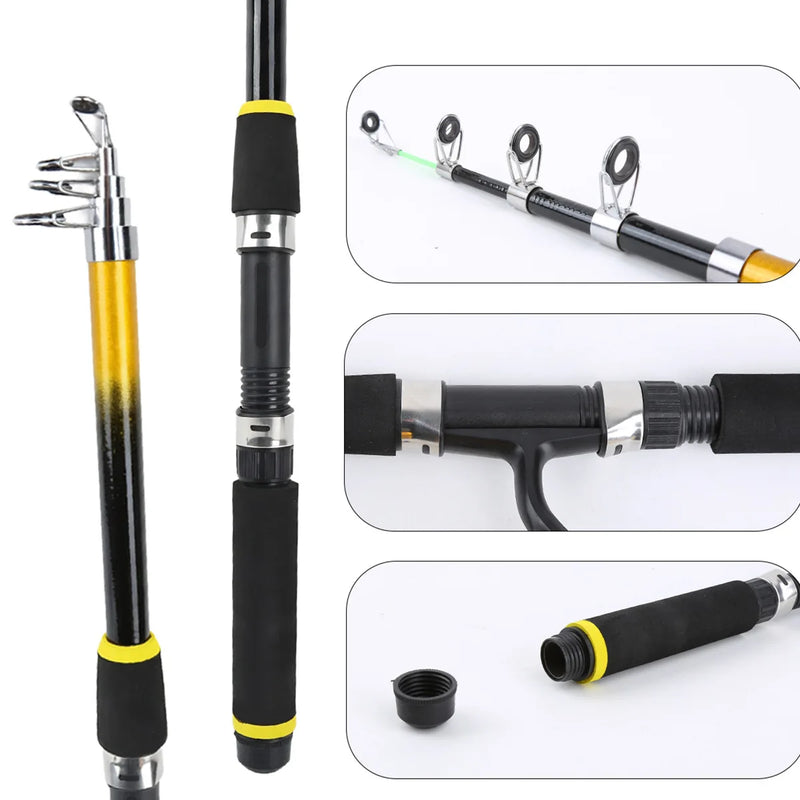 3.0m Orange Carbon Telescopic Lure and Sea Rod Combo - View 4 | SAMAG