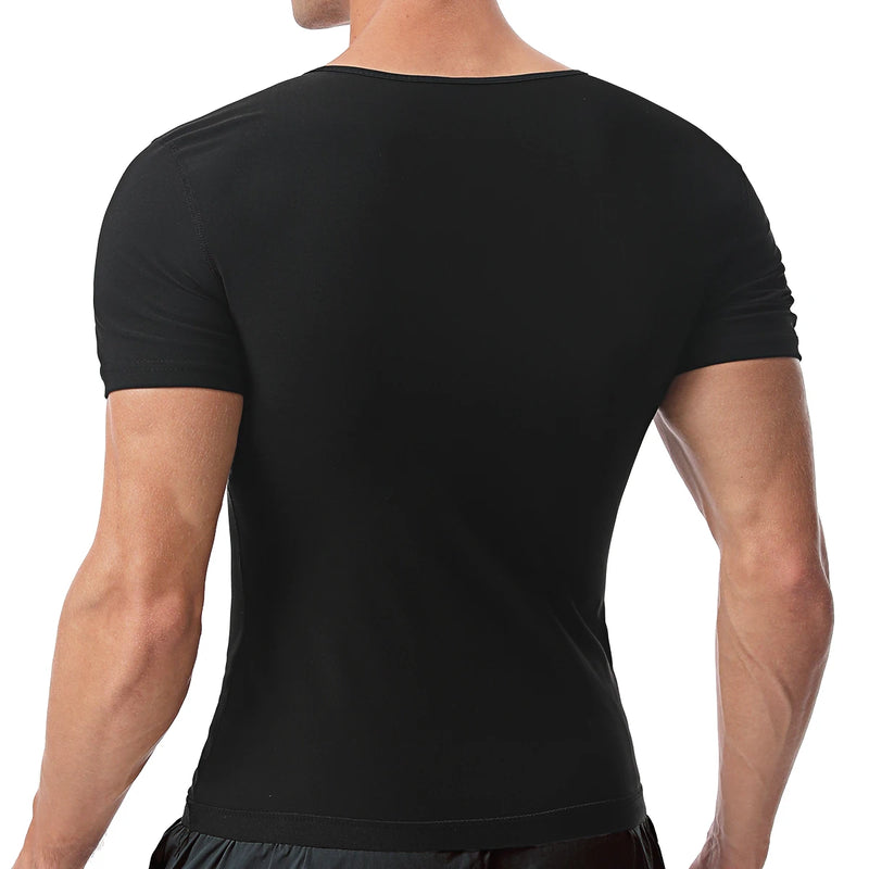 Men's Sauna Suit Shirt - Heat Trapping Sweat Compression Vest, Shapewear Top, Gym Exercise Versatile Shaper Waist Trainer