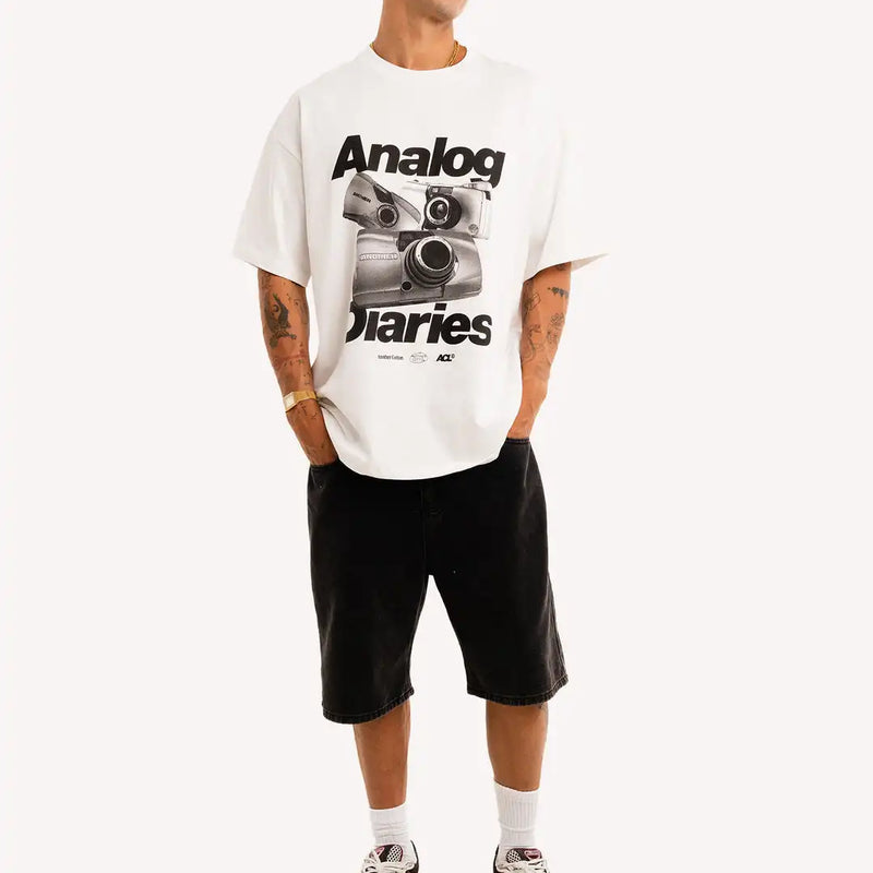 Streetwear Oversized Top Y2K Unisex New Trend Print Cotton Round Neck Short Sleeve Fashion Casual Loose T Shirts Fashion Tops
