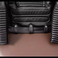Mauroicardi Spring Autumn Cool Hard Black Pu Leather Motorcycle Biker Jacket Men Belt Zipper Luxury Designer Fashion Clothes