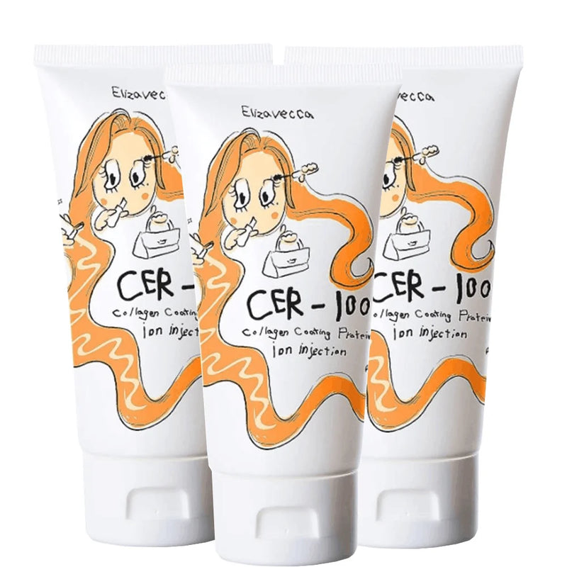 1/3PCS Cer-100 Hair Conditioner Protein Coating Solution, Collagen Keratin Improves Dry and Frizzy Hair Smooth Gentle Hair Care