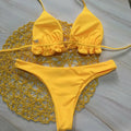 Summer Brazilian Bikini Set Women Sexy Bandage Top Thong | SAMAG