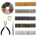 A Set Jewelry Findings Tool Open Jump Rings, Pliers, Lobster Clasps Hooks, Tweezers Making Supplies | SAMAG
