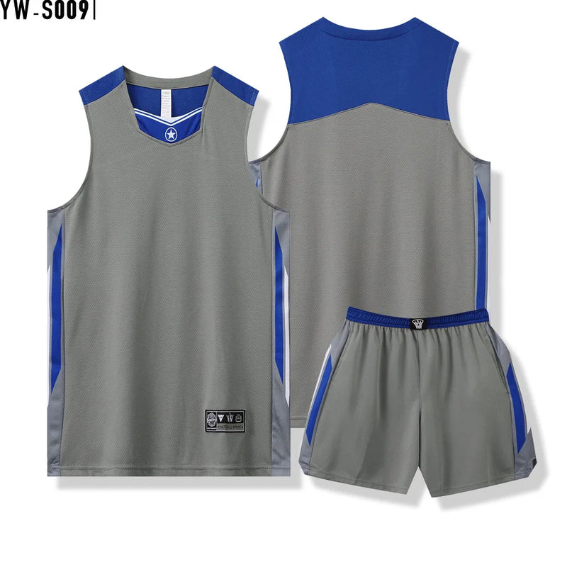 Basketball Jersey Adult Customize Quick-drying Training Uniform Shirt Sportswear Tracksuit Sport Suit Clothes Men Team Outfit