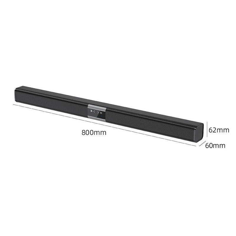 Soundbar Wireless Speaker, Built-in Battery, Dual-speaker Desktop Soundbar, Surround Sound, Home Theater TV Wireless Speaker