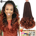 14” French Curls Braiding Hair Pre Braided Synthetic Box Braids Crochet Curl Ends French Curl Crochet Braids for Women And Kids
