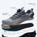 Indestructible Steel Toe Protective Safety Shoes Slip Resistant Abrasion Resistant Work Shoes Men Tough Comfortable Sneaker ﻿