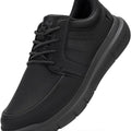 FitVille Wide Slip On Shoes For Men'S Lightweight Casual Dress Oxfords Shoes Business Walking Sneakers With Arch Support