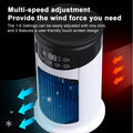 Portable Air Conditioner Fan 6 Speeds Misting Humidifier USB Desktop Cooler LED Display Timer Home Office Personal Summer