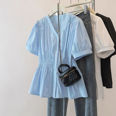 200 Pounds Plus Size Elastic Waist Office Lady Trend | SAMAG