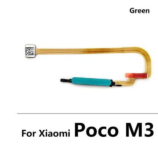 Fingerprint Scanner For Xiaomi Poco X3 Pro M3 F3 / M4 Pro 4G Home Button Fingerprint Menu Return Key Sensor Flex Cable