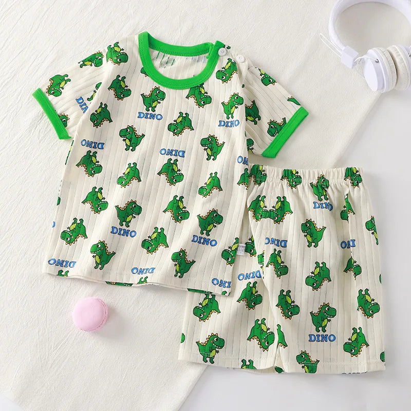 Children Clothing Set Child T-shirt Suit Summer Cotton | SAMAG