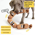 Sausage Shaped Plush Squeaky Dog Toy Bite Resistant Molar Toy Interactive Play For Small Medium Dogs Boredom Relief Pet Toys