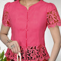 ZANZEA Elegant Women Lace Shirts Summer Blouses Tops - View 2 | SAMAG