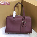 Handbag Large Capacity Leather Women's Bag Boston Shoulder Exquisite Unique Versatile Fashion Hand Carry Classic Elegant High