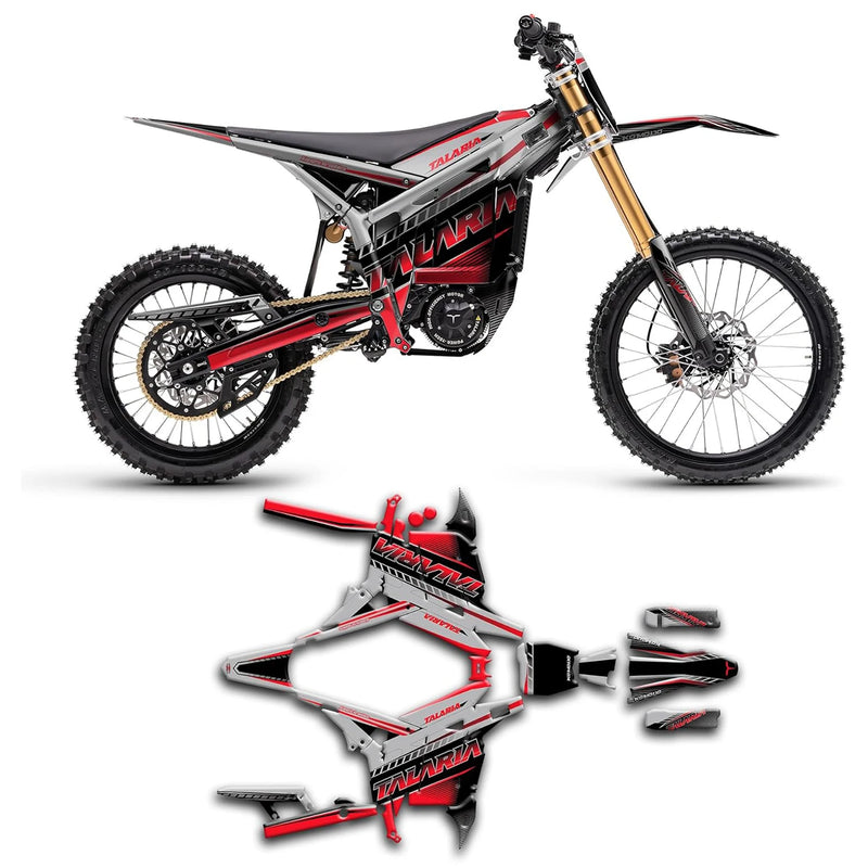 Electric Dirt bike Talaria Komodo Graphics thickened crystal plate decal body cover imitation scratch protection stickers