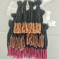Dreadlocks Sister Locs Extensions Handmade Soft Crochet Brazilian Human Hair Braiding 10in Ombre Short Hair 10Strands/lot