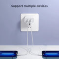 40W Fast Charger Type C Dual Port PD Fast Charging Charger Adapter For iPhone 15 14 Samsung S23 Xiaomi 10A USB C To USB C Cable