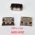 10pcs For Samsung A12 A10s A21s A11 A20s A22 A32 A33 A01 A30s A31 A51 A50s A71 A70s A52 A72 USB Charging Port Charger Connector