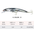 110MM 14G Minnow Fishing Lures 3D Crystal Floating - View 10 | SAMAG