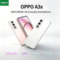 2026 new OPPO A3x 5G Global Version 8GB+256GB 6.67" 120Hz Display 5100mAh 45W SUPERVOOC Dual SIM
