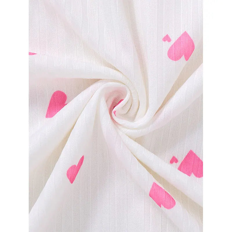 Women's Sleepwear Underwear Rose Lace Bow & Heart Print | SAMAG